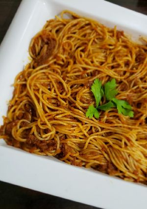 صورة لوصفة سباغيتي