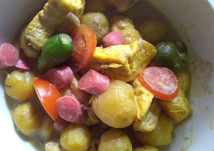 Resep Opor Kentang Tahu Anti Gagal