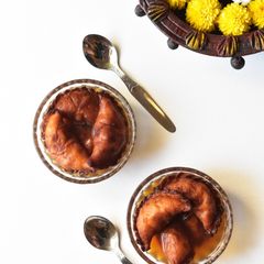 A picture of Chanar Daler Puli Pitha (Bengali Split Chickpea Dumplings).