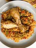 Arroz con pollo casero y sabroso