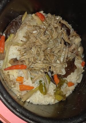 Foto resep Nasi liwet teri sat set sat set