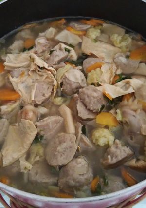 Foto resep Sop Ayam Bakso (Home Made)