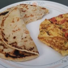 A picture of Veggie omelette Sehri dish.