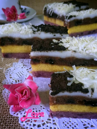 Cara Mudah Membuat Resep Bolu Susu Lembang Lapis Coklat Dan Ubi Ungu yang Bisa Manjain Lidah Anti Ribet, Uenak Banget