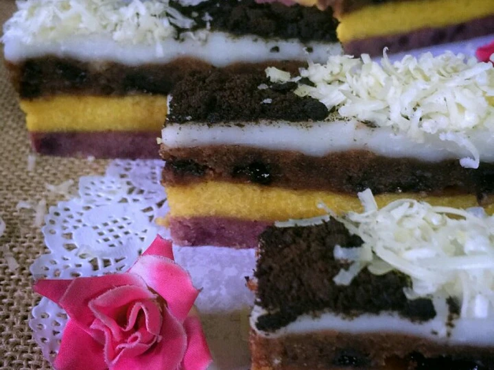 Cara Mudah Membuat Resep Bolu Susu Lembang Lapis Coklat Dan Ubi Ungu yang Bisa Manjain Lidah Anti Ribet, Uenak Banget