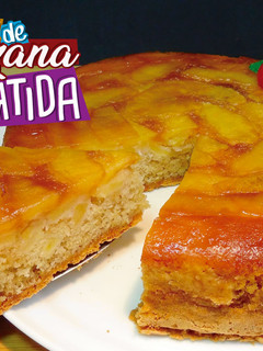 Una foto de Tarta de manzana invertida