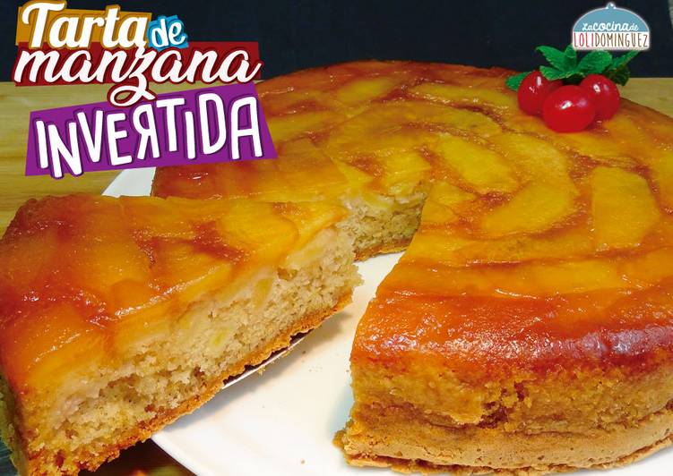 Tarta de manzana invertida