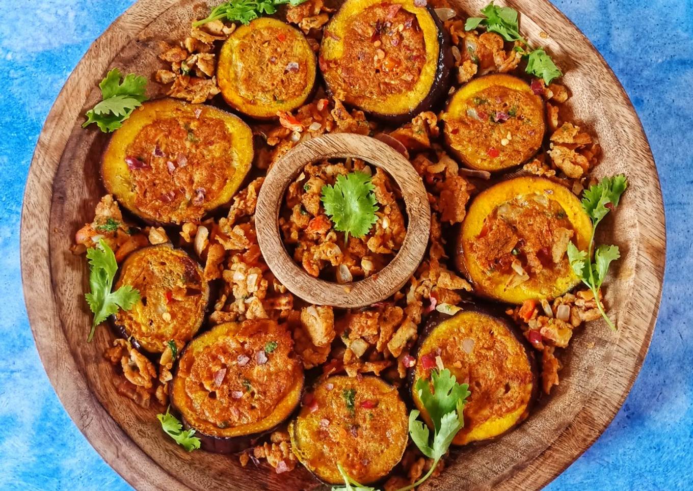 Eggplant Omellete In A Hole