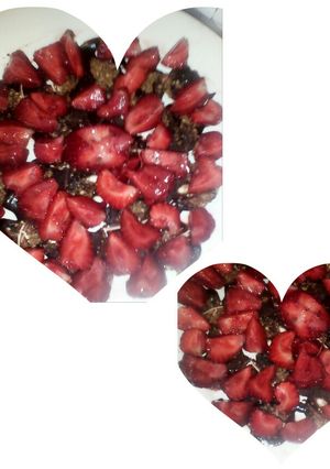 صورة لوصفة فراولة و شوكولاتة 🍫🍓