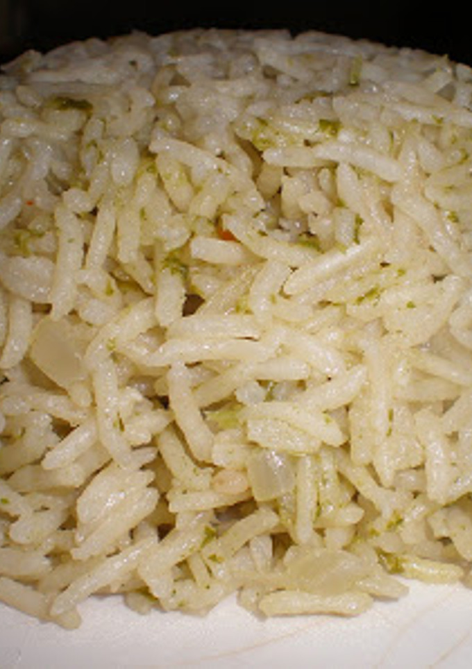 Una foto de Arroz con cilantro