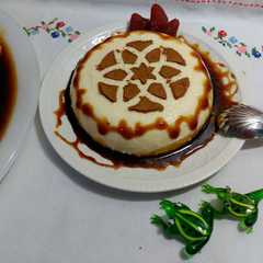 Una foto de Flan de queso mascarpone