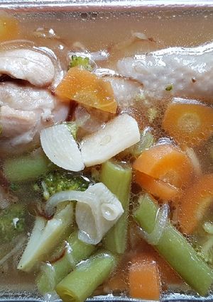 Foto resep Sop ayam mpasi 14 bulan