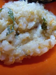 Foto resep MPASI Bubur telur ayam suwir
