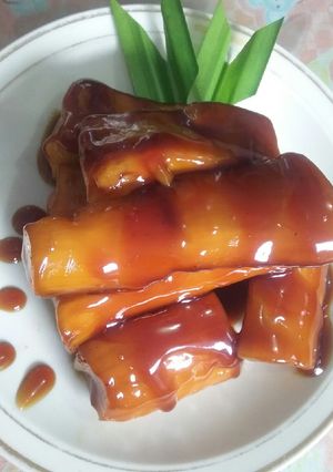 Foto resep Ubi Kayu Rebus Gula Merah #OlahanPalawijaAlaIbu