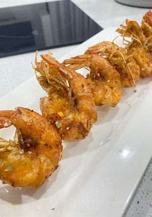 A picture of Fried garlic Shrimps.