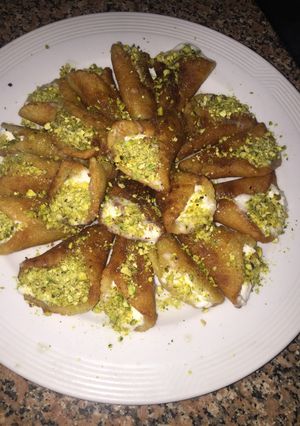 صورة لوصفة قطايف بالقشطه والفستق
