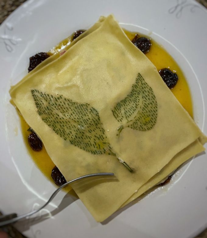 Una foto de Ravioli aperto