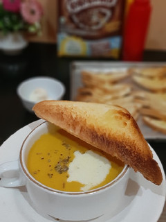 Foto resep Cream soup pumpkin/labu kuning
