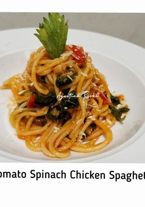 Foto resep Spaghetti Bayam Ayam