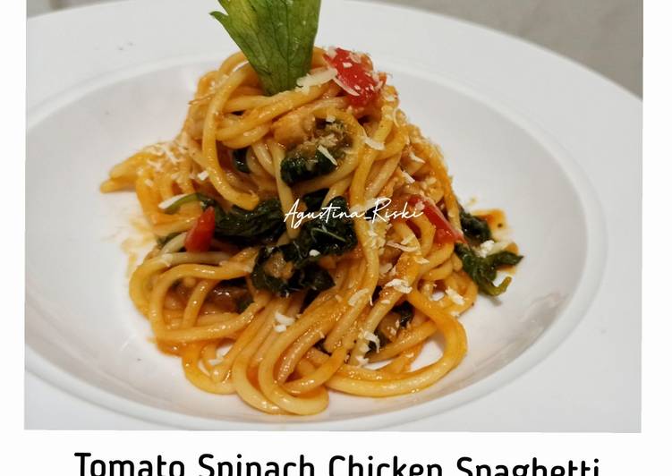 Spaghetti Bayam Ayam