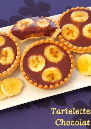 Une photo de TARTELETTES BANANE - CHOCOLAT AU LAIT