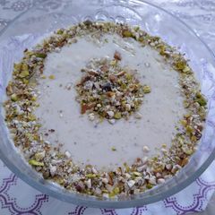 A picture of Condensed milk kheer.