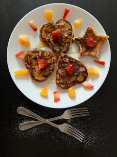 A picture of Strawberry pancake.