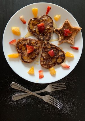 A picture of Strawberry pancake.