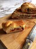 Scacciata di melanzana, scamorza e cipolla 🌷