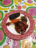 Confit de pato al cava con verduras