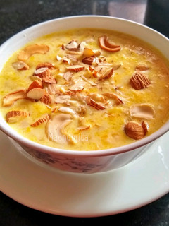 A picture of Pumpkin/Kaduu/Kumdo/Pharsi/Kakharu Kheer/Pudding.