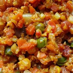 A picture of Vickys Savoury Cauliflower 'Rice', GF DF EF SF NF.