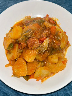 Una foto de Guisado de papas con chorizo