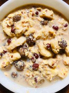 A picture of Saba - Boba - Azuki Bean Muesli Boost for Breakfast | Low Fat High Fiber.