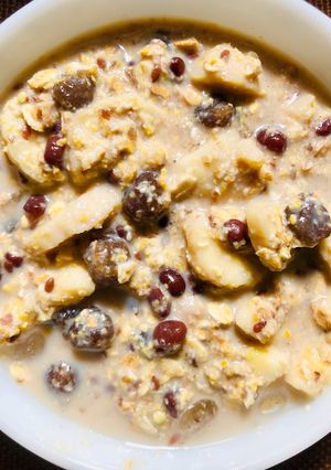 A picture of Saba - Boba - Azuki Bean Muesli Boost for Breakfast | Low Fat High Fiber.