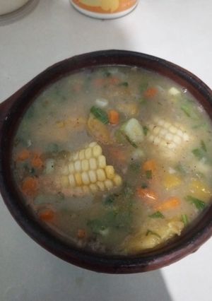 Una foto de Sopa de tostones