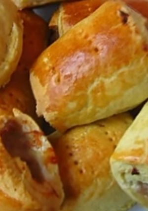A picture of Nigerian Sausage rolls.
