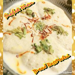 A picture of Bread RassMalai !!.