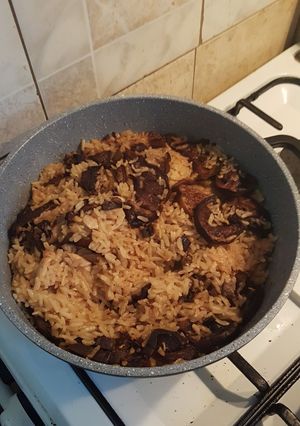 صورة لوصفة مقلوبه باذنجان 🍆🍆