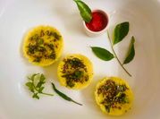 A picture of savory semolina cake