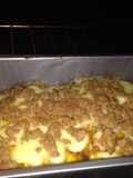 Pastel de plátano y carne