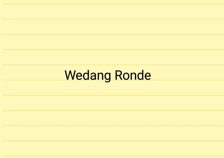 Easiest Way to Make Speedy Traditional Wedang Ronde Drink (TasteMade)