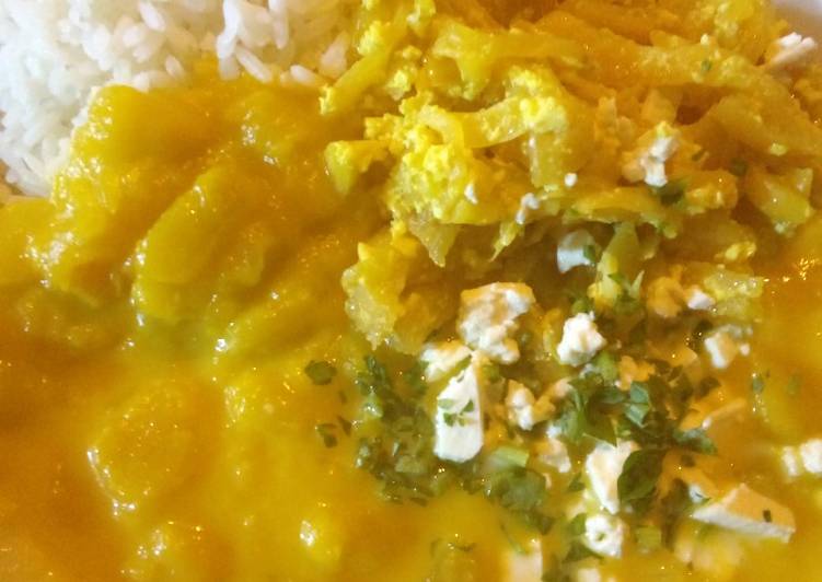 Arroz con locro de zapallo