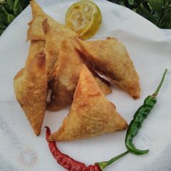 A picture of Beef samosa#Themechallenge.