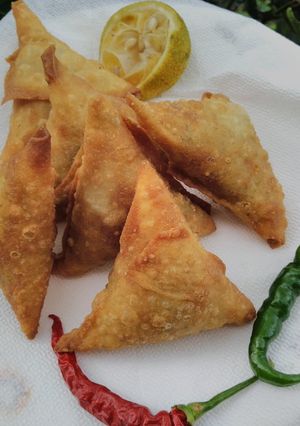 A picture of Beef samosa#Themechallenge.