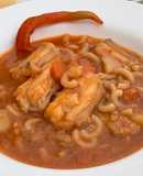 Guiso colorao de pescado
