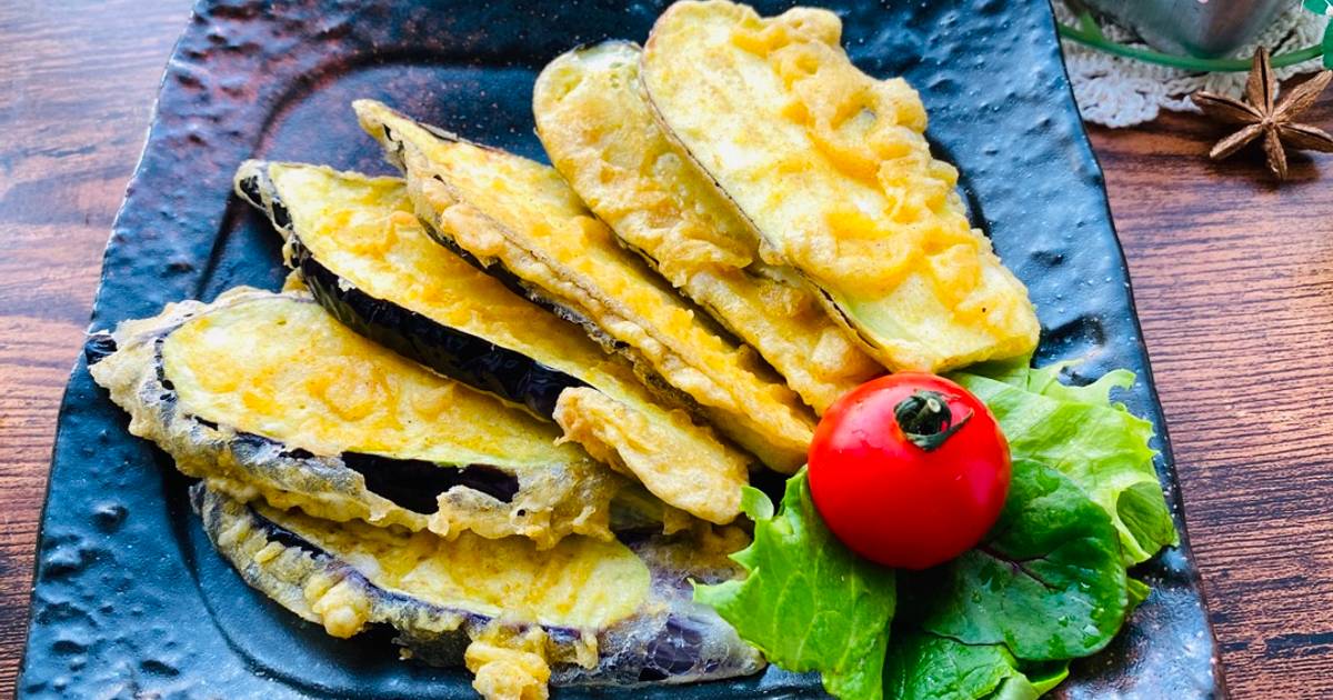 Curry Eggplant Tempura Recipe by Aunty Eiko's international cuisine