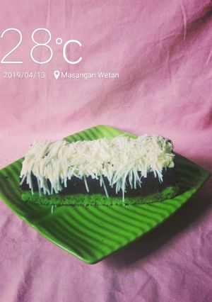Foto resep Brownies kukus coklat pandan ny liem
