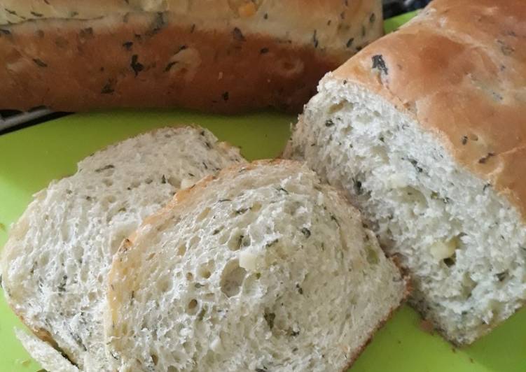 Roti bayam keju/spinach cheese bread