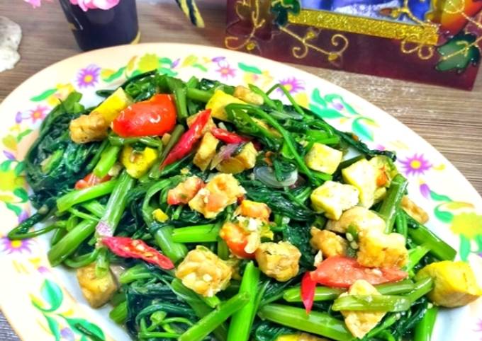 Resep Tumis Kangkung Tahu Tempe Oleh Chiensyn Kuliner Cookpad